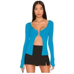 NBD Benni Sweater Cerulean Blue Revolve